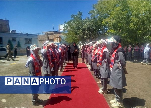 افتتاحیه آموزشگاه  سه کلاسه  دبستان دخترانه شهید نصرآبادی فیض آبادنیشابور 