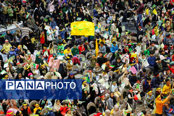 اجتماع عظیم سربازان کوچک صاحب الزمان(عج) یزد