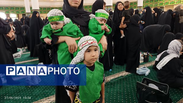 زمزمه‌های «یا علی‌اصغر(ع)» در مصلی زنجان طنین‌انداز شد