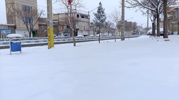 بارش زیبای برف پاییزی در شهرستان نیشابور 