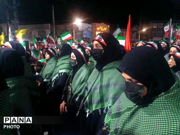 اجتماع مردمی حامیان آرمان‌های انقلاب اسلامی ایران در گلوگاه 