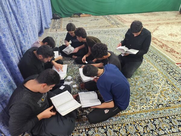 مراسم معنوی اعتکاف دانش‌آموزی در حسن‌آباد جرقویه علیا 