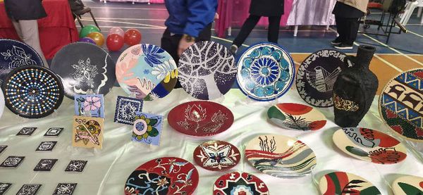 افتتاح نمایشگاه دست‌سازه‌های هنرجویان هنرستان‌های محمودآباد 