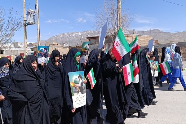 حضور پرشور مردم شهر تیتکانلو در راهپیمایی روز قدس 