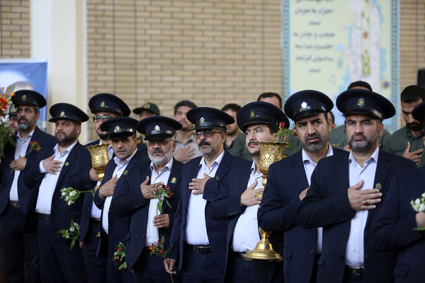 آیین گرامیداشت سالروز طوفان الاقصی با حضور کارکنان پلیس در قم