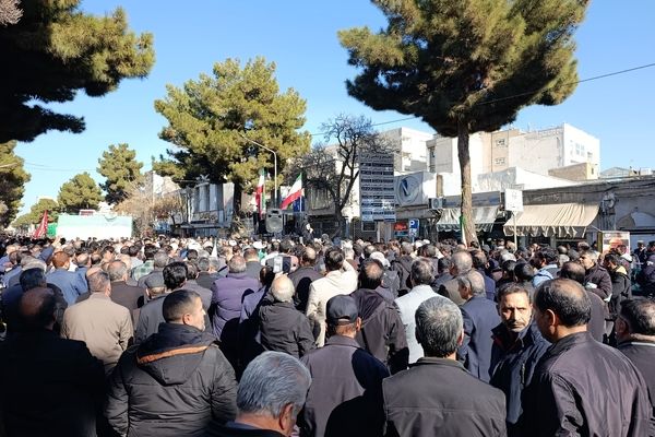 راهپیمایی در محکومیت تروریست های مسلح در تربت حیدریه