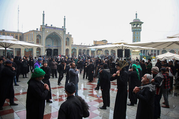 مراسم عزاداری سالروز شهادت امام هادی(ع) در حرم حضرت معصومه(س)