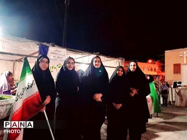 موکب دبستان سرای امید در پاتوق نوجوان مبارز تفت