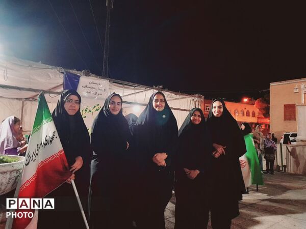 موکب دبستان سرای امید در پاتوق نوجوان مبارز تفت