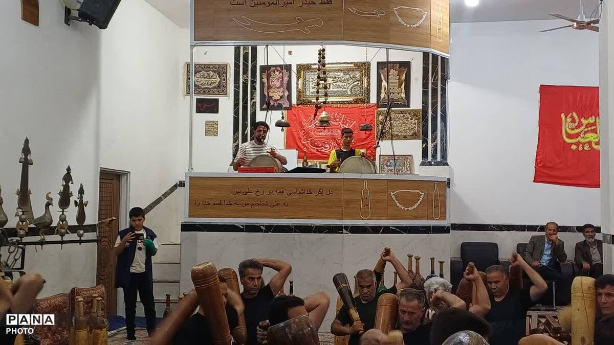 بازدید خادمین حرم رضوی از زورخانه علی‌بن‌ابی‌طالب مروست