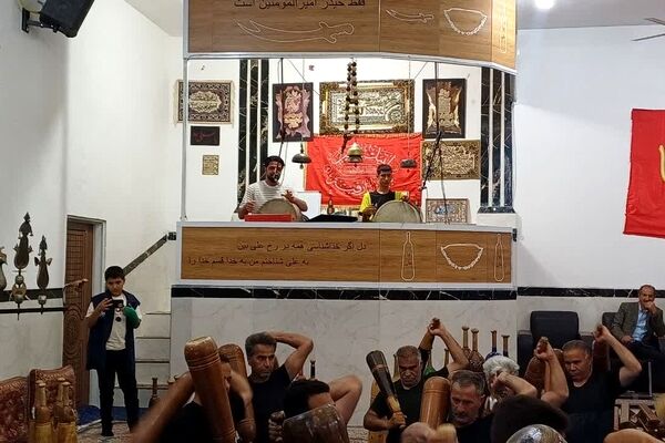 بازدید خادمین حرم رضوی از زورخانه علی‌بن‌ابی‌طالب مروست
