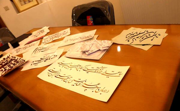 برگزاری نمایشگاه گروهی اعضاء انجمن خوشنویسان در خانه علم نجف آباد
