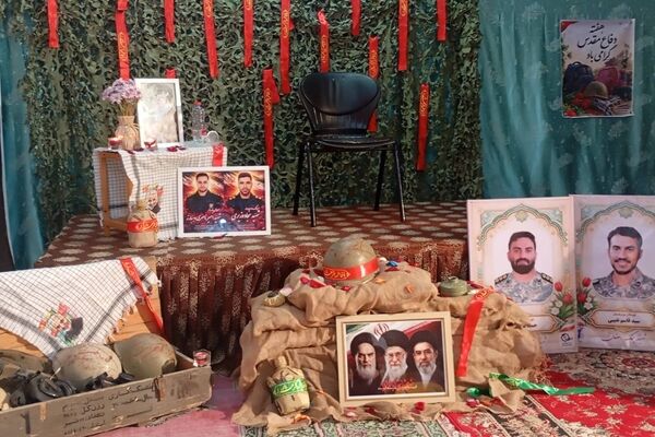 مراسم یادبود شهدای دفاع مقدس در محله طلابند