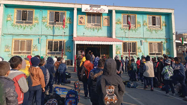 مراسم صبحگاهی شاد و متفاوت در دبستان پسرانه فطرت
