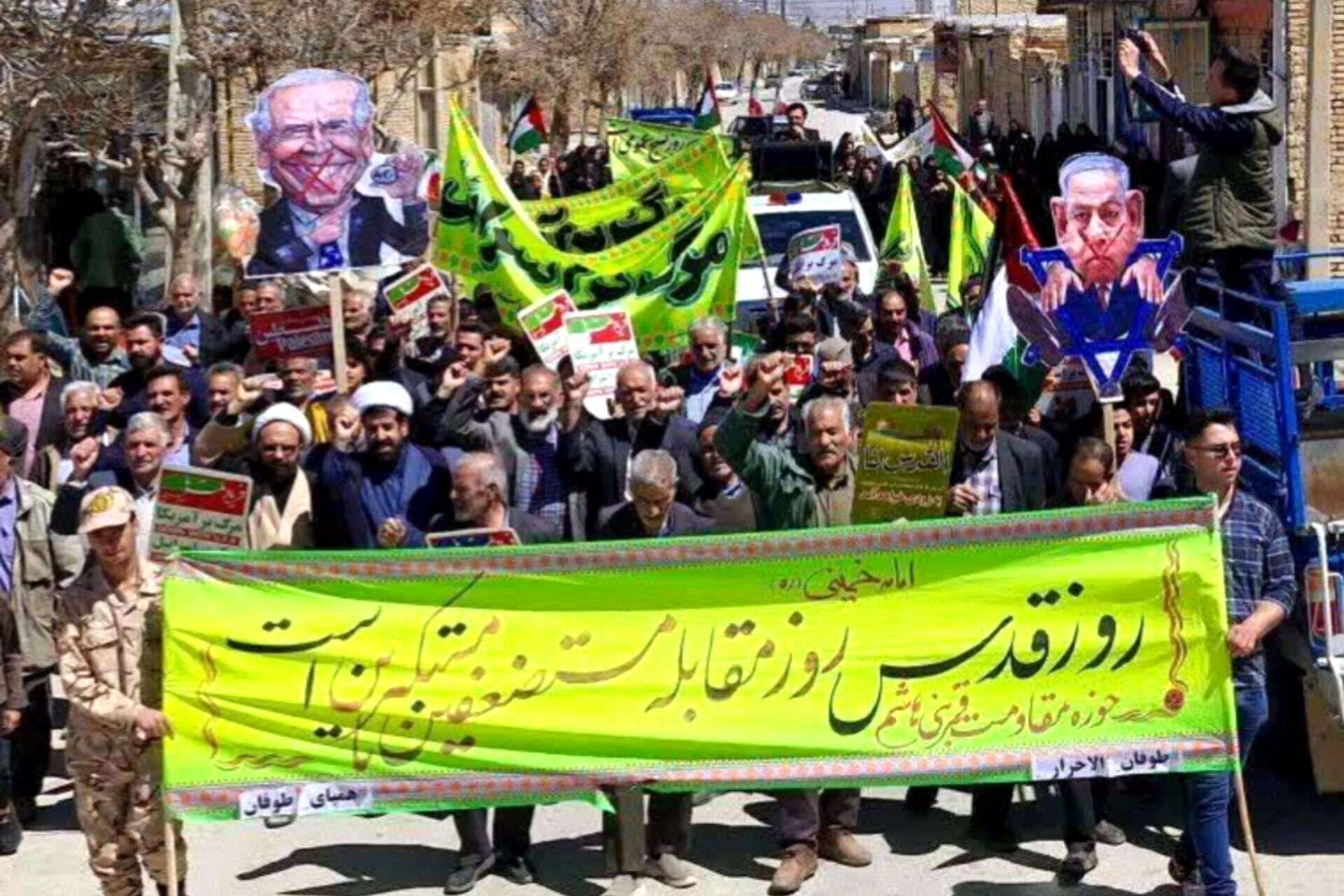 حضور باشکوه مردم ایزدخواست در روز قدس/ فیلم
