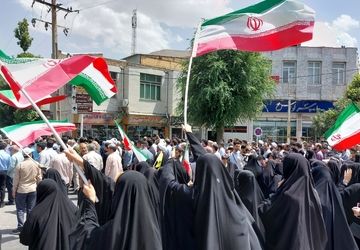 غرورآفرینی مردم شازند با حضور پرشور در راهپیمایی جمعه خشم و نصر