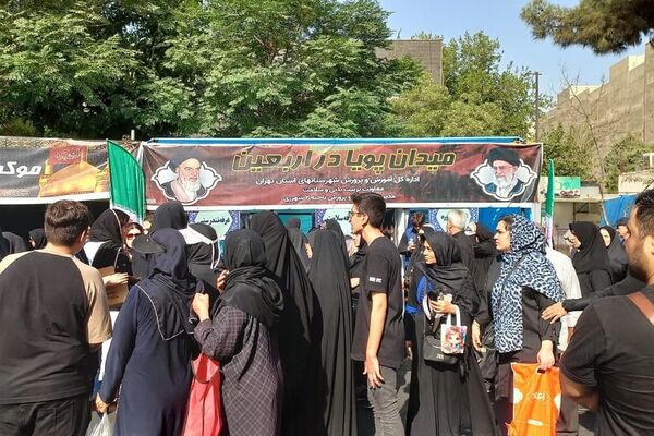 برپایی موکب میدان پویای اربعین