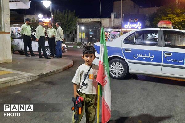 حضور حماسی مردم گرمه خیابان‌ برای دفاع از کشور