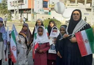 فریاد آزادی‌خواهی دانش‌آموزان میناب در سالروز پیروزی انقلاب‌اسلامی