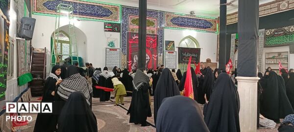 تجدید میثاق دانش‌آموزان شهر جعفریه با آرمان‌های رهبر شهید