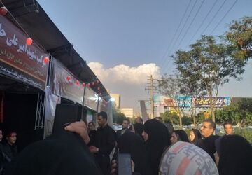 موکب های خدمت‌رسانی به زائران مراسم تشییع در پردیس