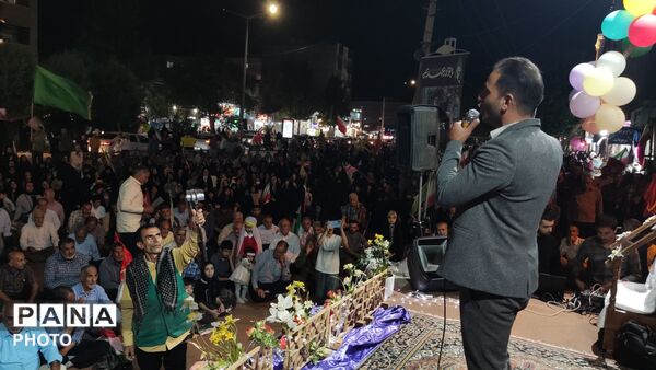 طنین ندای «اللهم عجل لولیک الفرج» در بلوار فضل نیشابور