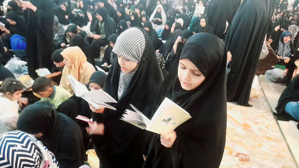 مراسم احیاء سومین شب قدر در حرم حضرت معصومه(س)