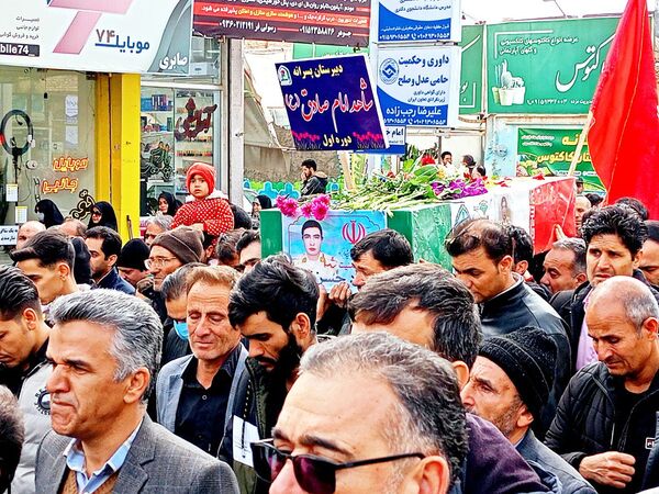 تشییع با شکوه شهید جوادحسن زاده شهید مرزبانی فراجا