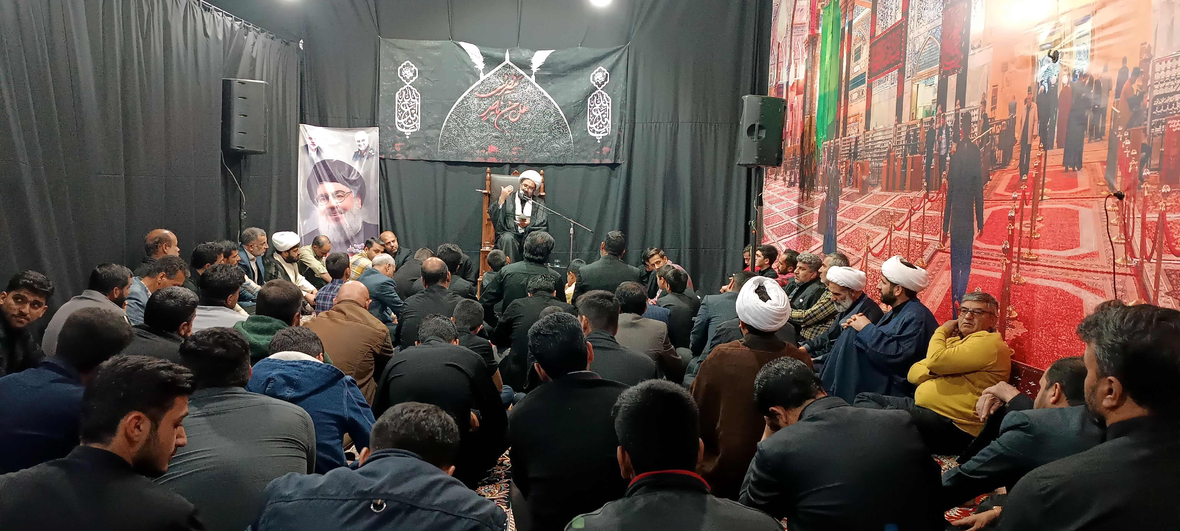 برگزاری مراسم عزاداری به‌مناسبت شهادت سید حسن نصرالله در خلیل آباد