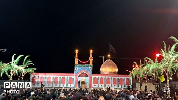 برگزاری مراسم شب هفتم محرم در روستای حاجی آباد