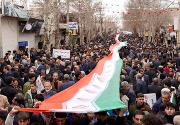 راهپیمایی 22 بهمن در صدرا