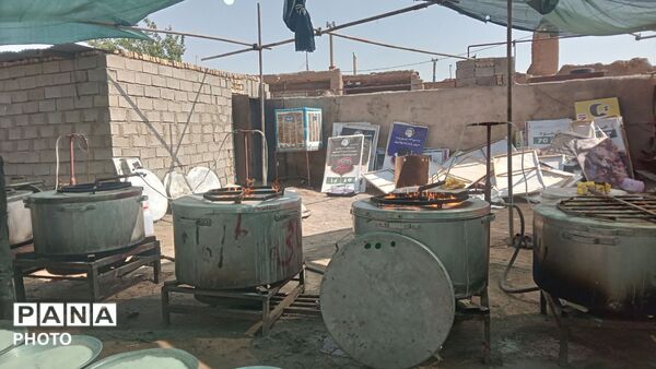 موکب های پذیرایی در روز عاشورای حسینی در روستای فدیشه