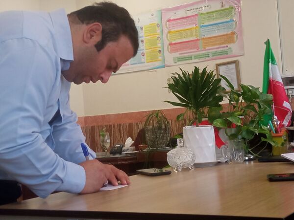 بازدید مدیر اداره ناحیه یک از دبیرستان گلشن آزادی