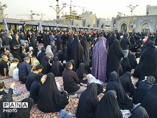 مشهد مقدس در سوگ امام مهربانی ها