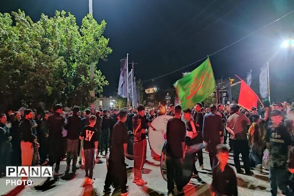 مراسم شام غریبان سالار شهیدان  در حسینیه شهدای شهر بار