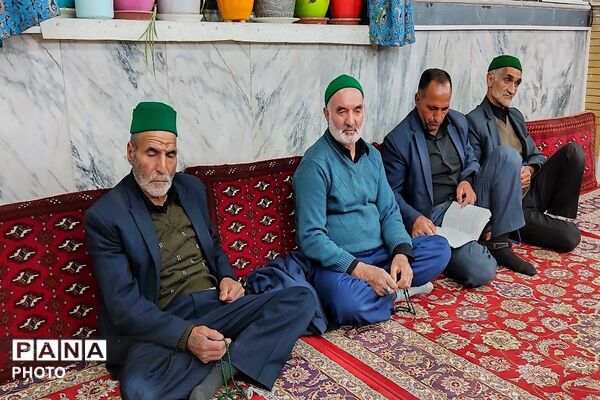 مراسم احیا و عزاداری شب اول قدر در شهر بار نیشابور  