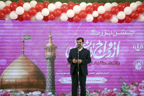 جشن ازدواج ۶۵۰ زوج دانشجوی دانشگاه‌های قم در سالروز میلاد جوادالائمه(س)