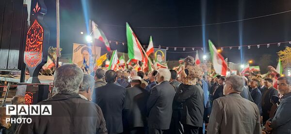 حضور حماسی و پرشکوه مردم شهید پرور پلدختر در شب سی و چهارم