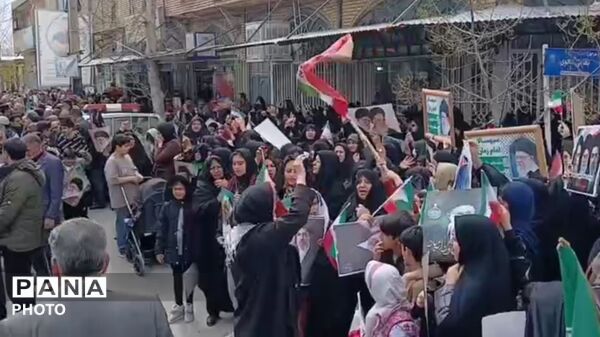 حضور پر شور مردم کوهدشت در راهپیمایی عظیم روز قدس