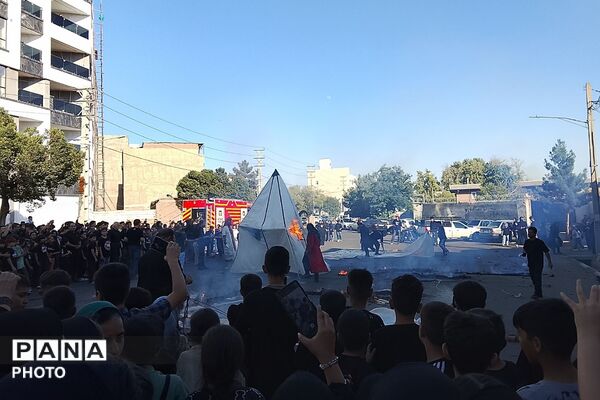 بازسازی خیمه گاه شهدای کربلا در شهرک گلشهر چهاردانگه