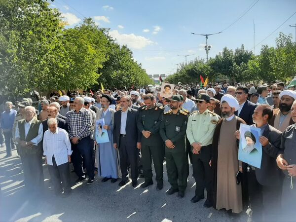 راهپیمایی مردم خراسان شمالی علیه جنایات رژیم صهیونسیتی 