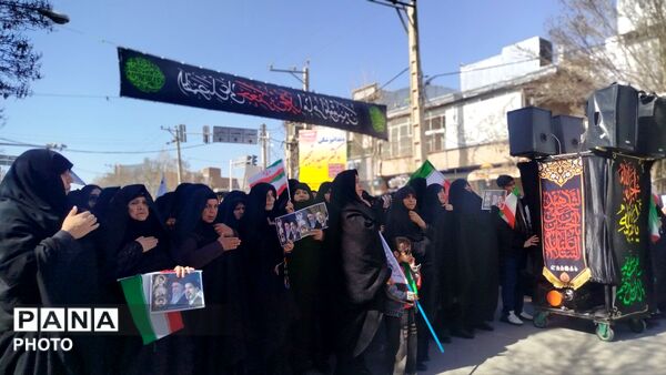 هم‌نوایی مردم نورآباد در سوگ ششمین اختر تابناک امامت