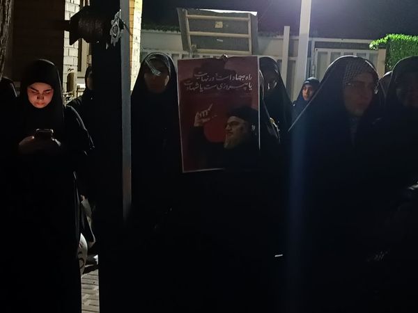 تجمع دانشجویان دانشگاه علوم پزشکی شیراز در محکومیت جنایت رژیم صهیونیستی