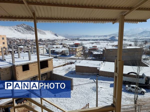 اولین برف پاییزی در شهرستان کوهرنگ