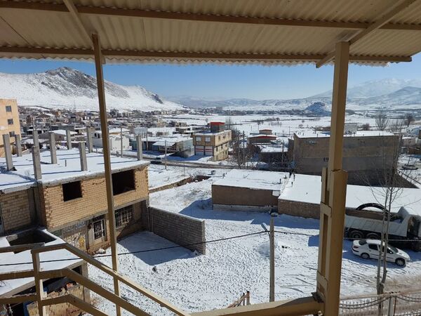 اولین برف پاییزی در شهرستان کوهرنگ