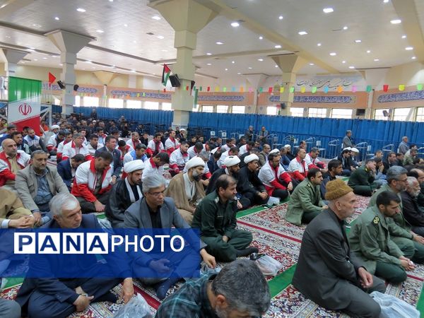 آیین یادبود شهیدان خدمت در مصلای امام خمینی(ره)  شهرستان بجنورد