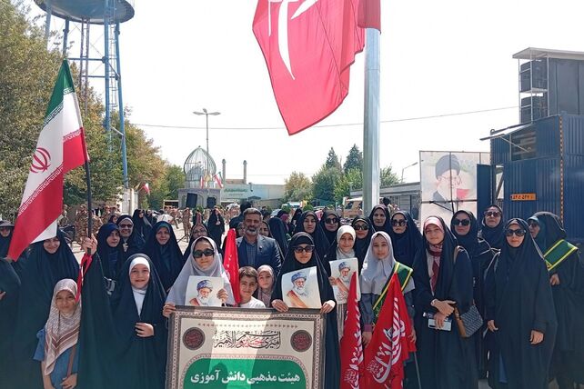 به اهتزار درآمدن پرچم خونخواهی قائد شهید امت در چهاردانگه