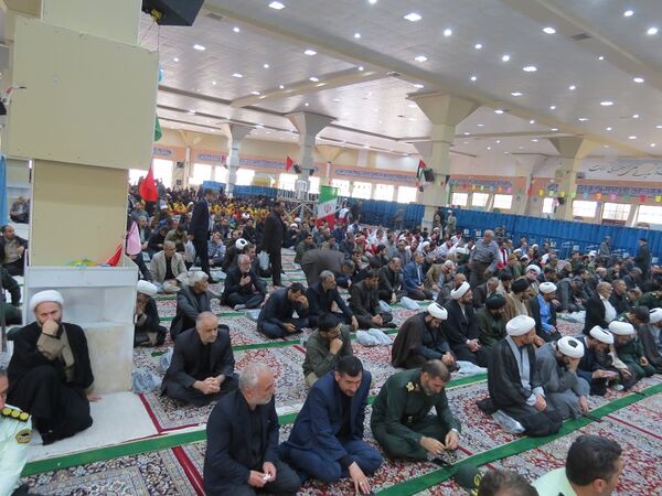 آیین یادبود شهیدان خدمت در مصلای امام خمینی(ره)  شهرستان بجنورد