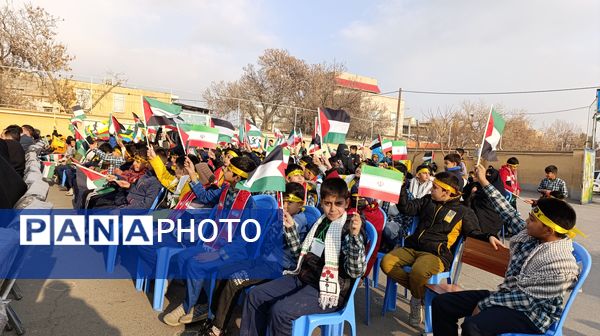 مراسم زنگ مقاومت در دبستان امیرمعزی 