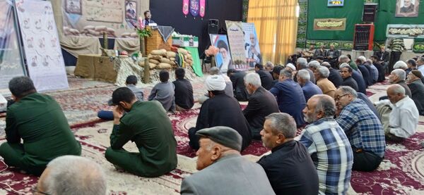 برگزاری دعای ندبه و یادواره شهدای خدمت در تکیه حسینی خلیل آباد